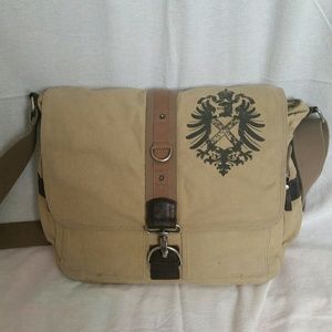 Fossil Canvas Messenger Bag